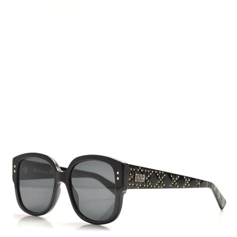 lady dior studs sunglasses black|CHRISTIAN DIOR Lady Dior Studs 5F Sunglasses Black.